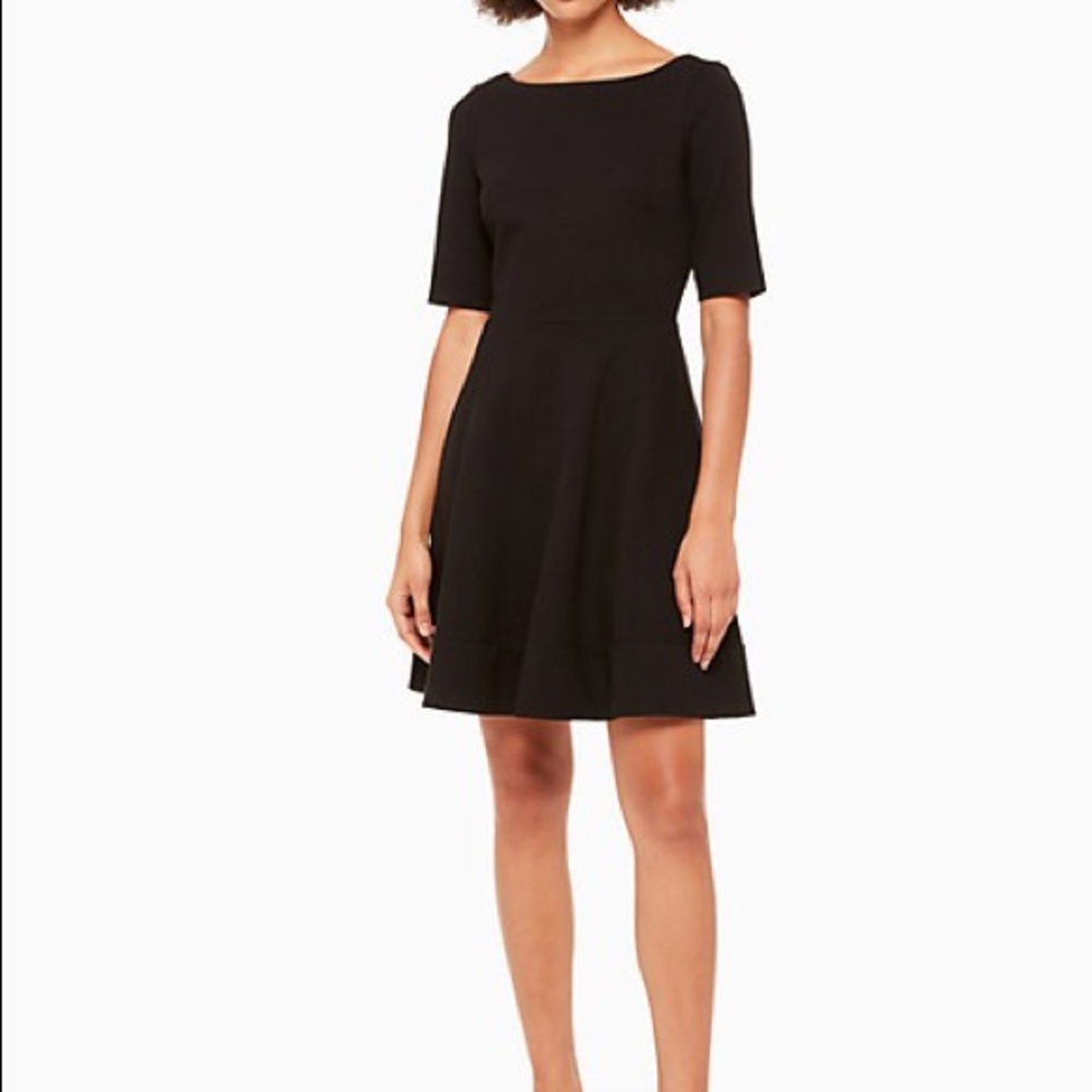 Kate Spade Lace Up Ponte Dress BlackLate